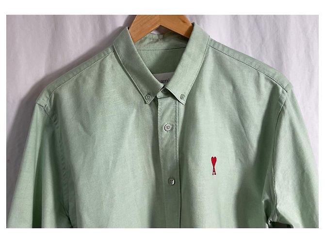 Camiseta Ami Ami De Coeur em algodão verde - vista 7