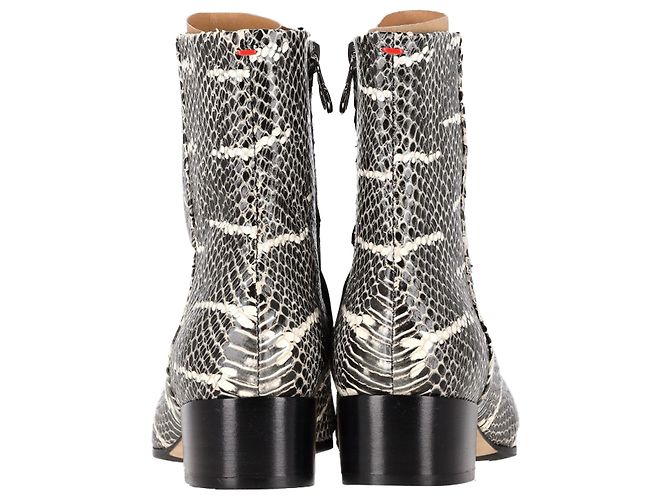 Aeyde Snakeskin-Effect Ankle Boots in Animal Print Leather - view 5