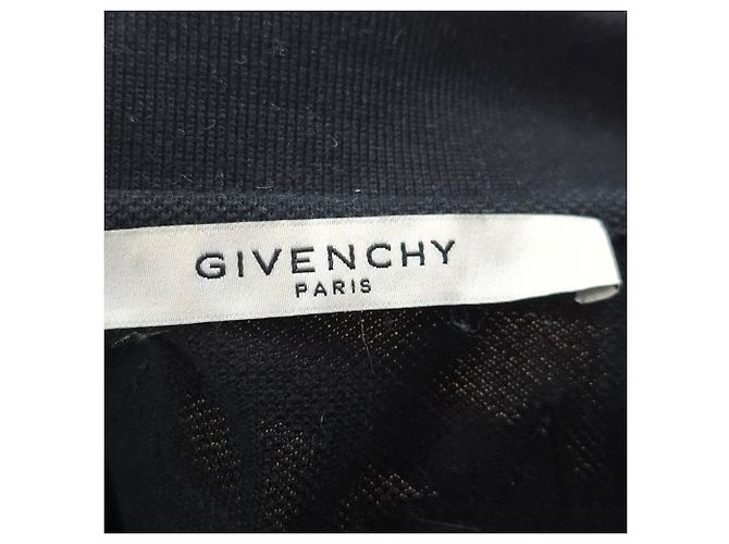 Polo de algodão preto com aplique de estrela Givenchy - vista 3