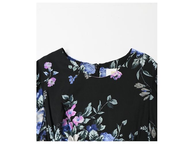 Vestido mini estampado floral Zimmermann em seda multicolorida Multicor - vista 10