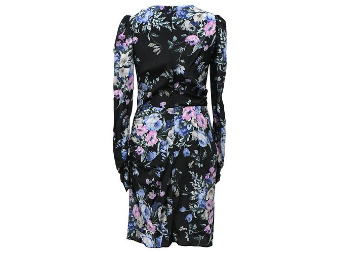 Vestido mini estampado floral Zimmermann em seda multicolorida Multicor - vista 3