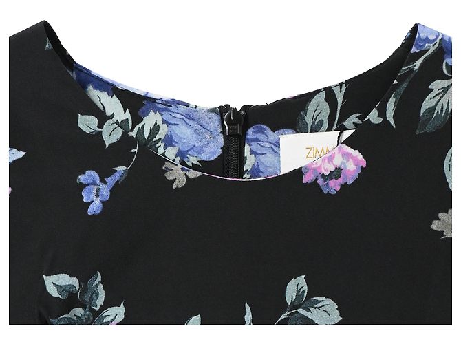 Vestido mini estampado floral Zimmermann em seda multicolorida Multicor - vista 5
