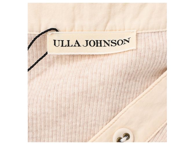 Vestido midi con volantes Wilda de algodón crema de Ulla Johnson Blanco Crudo - vista 4