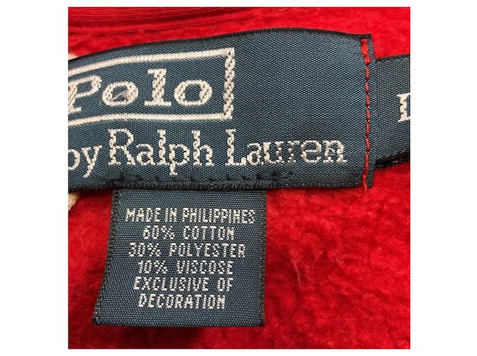 Roter Baumwoll-Hoodie mit Polo Ralph Lauren-Logo - Ansicht 5