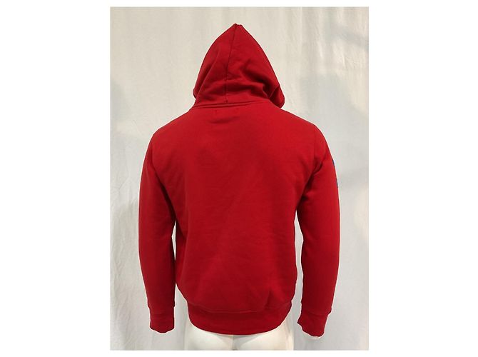 Roter Baumwoll-Hoodie mit Polo Ralph Lauren-Logo - Ansicht 9