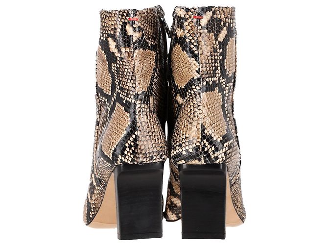 Aeyde Snakeskin-Effect Ankle Boots in Animal Print Leather - view 5