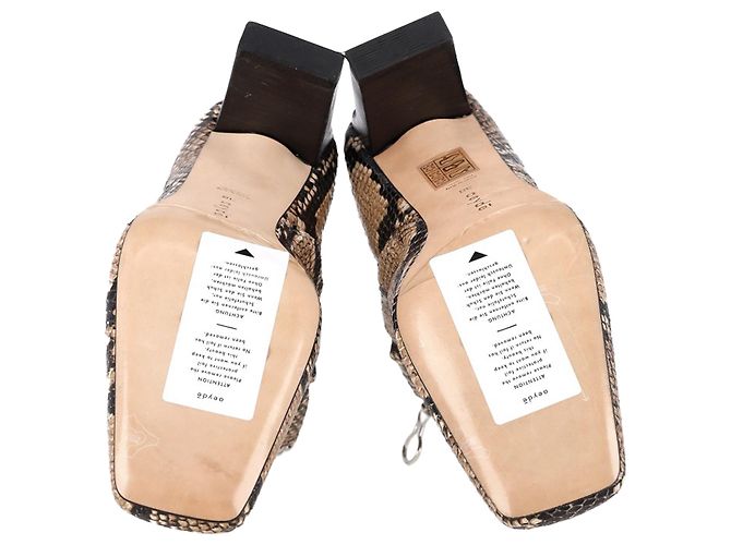 Aeyde Snakeskin-Effect Ankle Boots in Animal Print Leather - view 6