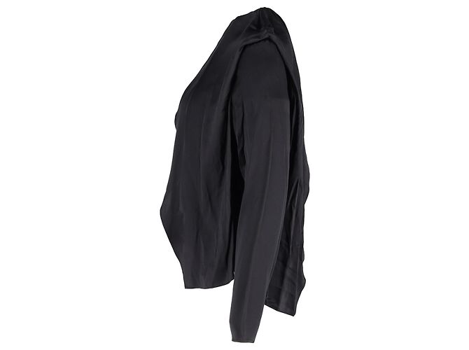 Autre Marque Dodo Bar Or Bluse Berna aus schwarzer Seide - Ansicht 2