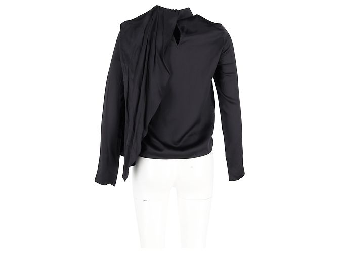 Autre Marque Dodo Bar Or Bluse Berna aus schwarzer Seide - Ansicht 6