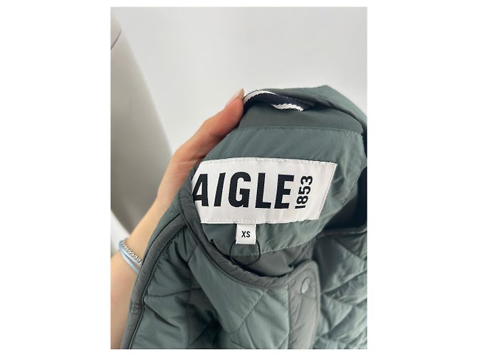 Aigle Grüne Steppjacke - Ansicht 5