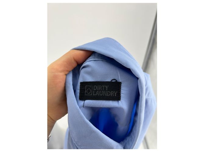 Autre Marque Camicia in cotone blu Dirty Laundry M - vista 5