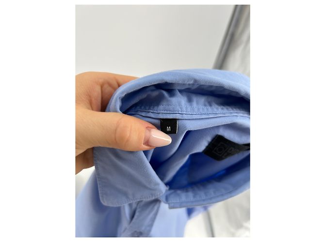 Autre Marque Camicia in cotone blu Dirty Laundry M - vista 6
