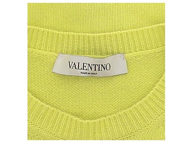 Valentino Garavani Suéter de cashmere e penas Verde - vista 5