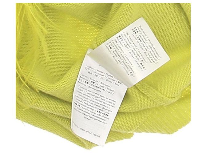 Valentino Garavani Suéter de cashmere e penas Verde - vista 6