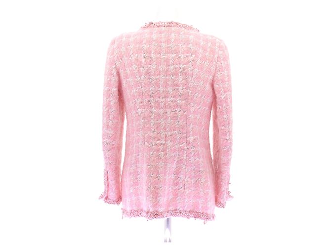Veste en tweed rose Chanel Taille 42 - vue 2