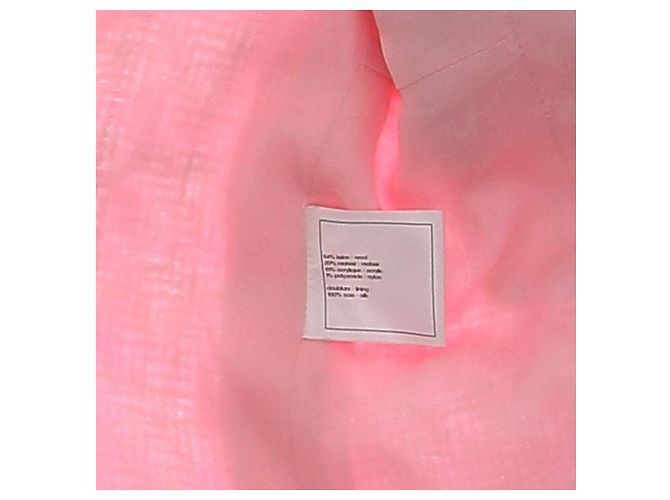 Veste en tweed rose Chanel Taille 42 - vue 6