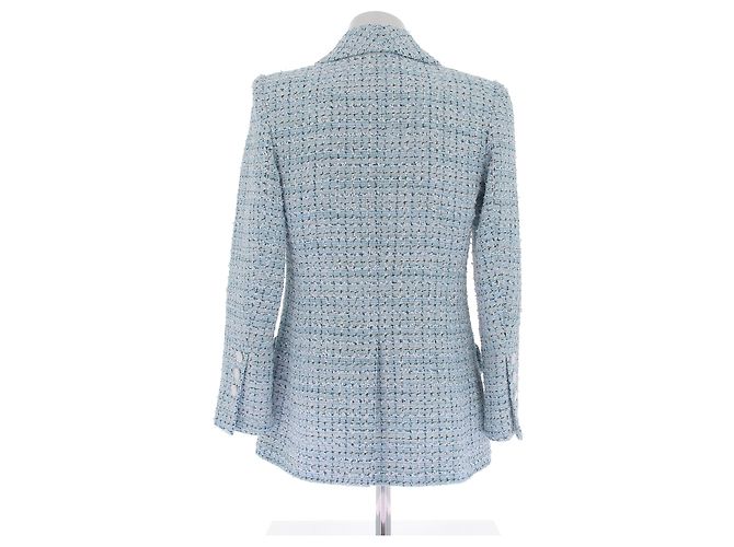 Chanel Jacke "La Pausa" aus blauer Tweed - Ansicht 2