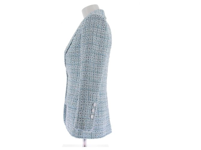 Chanel Jacke "La Pausa" aus blauer Tweed - Ansicht 4