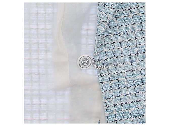 Chanel Jacke "La Pausa" aus blauer Tweed - Ansicht 5