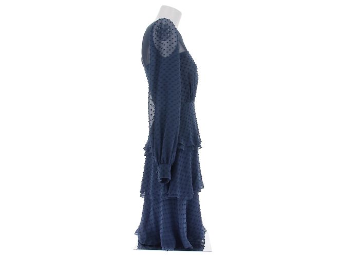 Autre Marque Abito in seta blu navy HOLMES & YANG - vista 3