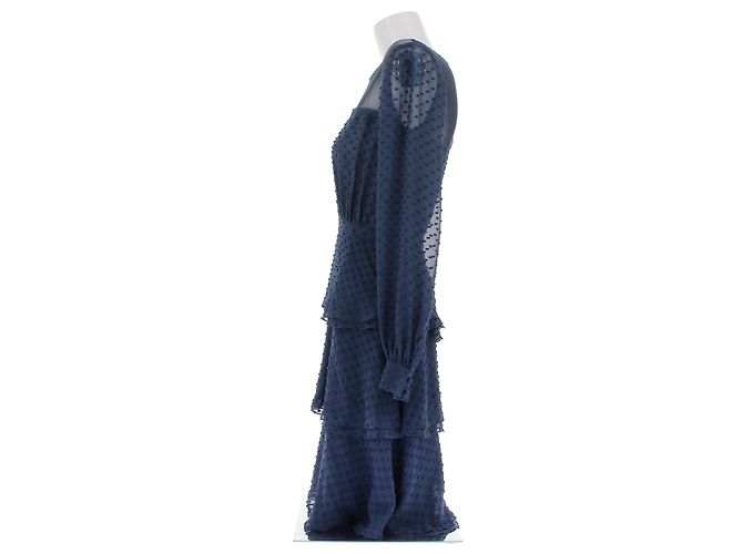 Autre Marque Abito in seta blu navy HOLMES & YANG - vista 4