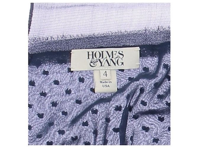 Autre Marque Abito in seta blu navy HOLMES & YANG - vista 6