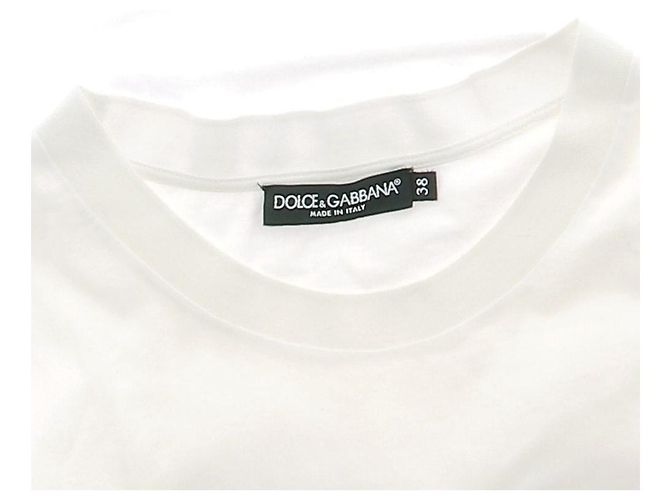Camiseta blanca de algodón Dolce & Gabbana Blanco - vista 5
