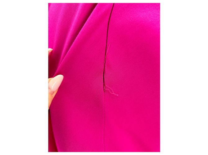 Petar Petrov Satin Kleid lang Rosa Pink - Ansicht 5