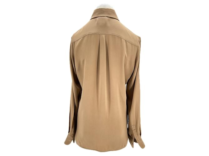 Max Mara Camisa de seda marrón Castaño - vista 2