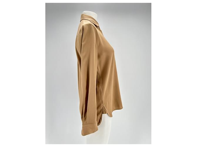 Max Mara Camisa de seda marrón Castaño - vista 3
