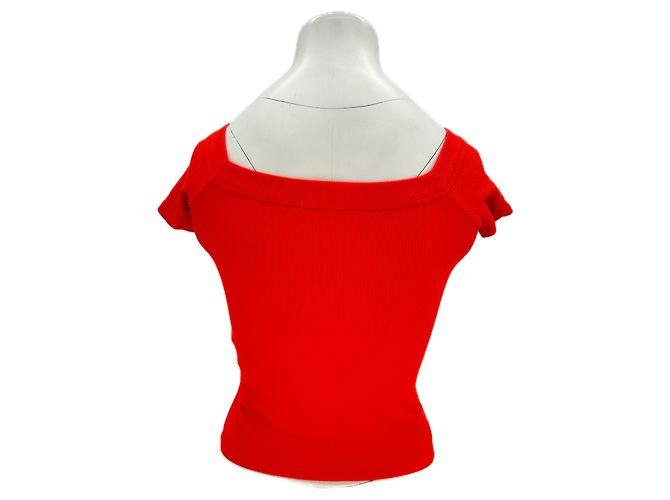 Camiseta vermelha de algodão SéZane Vermelho - vista 2
