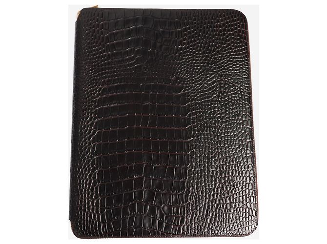 Smythson Brauner A4 Schreibordner - Ansicht 2