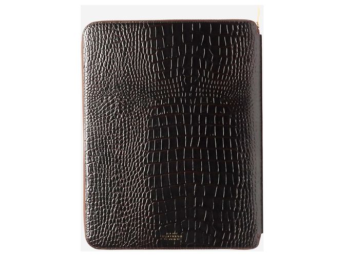Smythson Brauner A4 Schreibordner - Ansicht 3