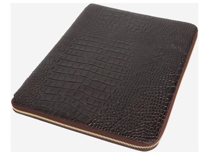 Smythson Brauner A4 Schreibordner - Ansicht 4
