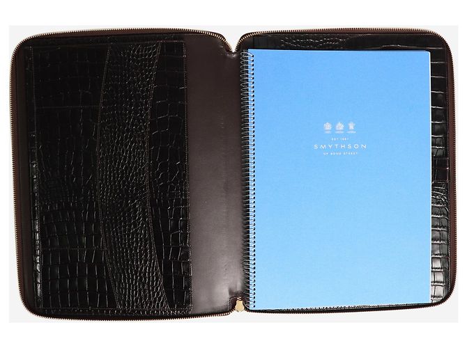 Smythson Brauner A4 Schreibordner - Ansicht 5