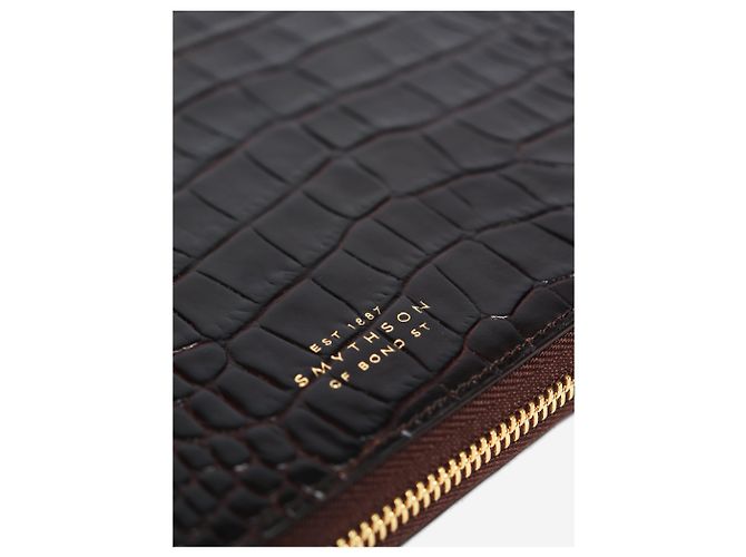 Smythson Brauner A4 Schreibordner - Ansicht 8