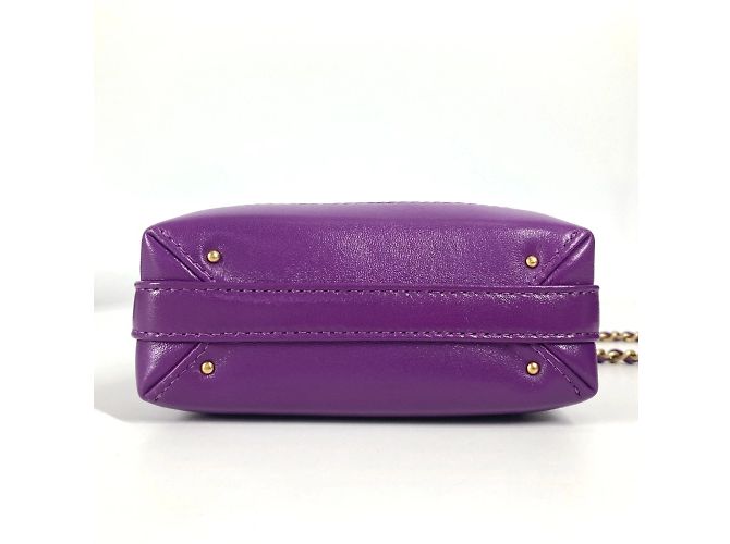 Borsa a spalla mini trapuntata Chanel AP4109 Porpora - vista 5