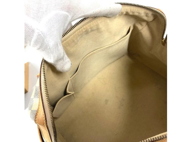 Borsa Tote Louis Vuitton Damier Azur Berkeley PM Bianco - vista 16