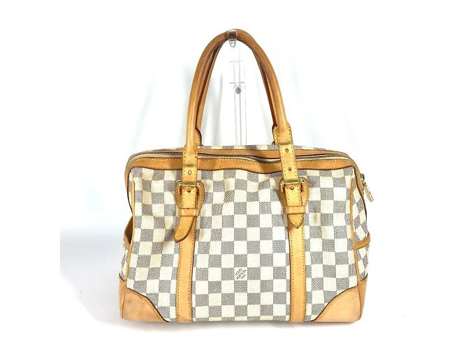 Borsa Tote Louis Vuitton Damier Azur Berkeley PM Bianco - vista 2