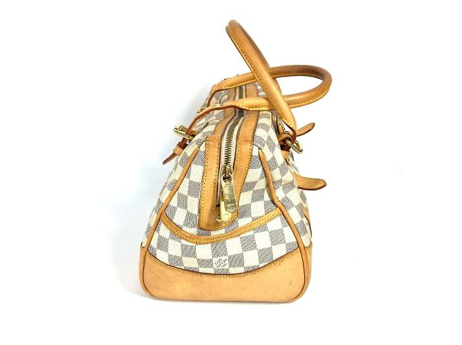 Borsa Tote Louis Vuitton Damier Azur Berkeley PM Bianco - vista 3