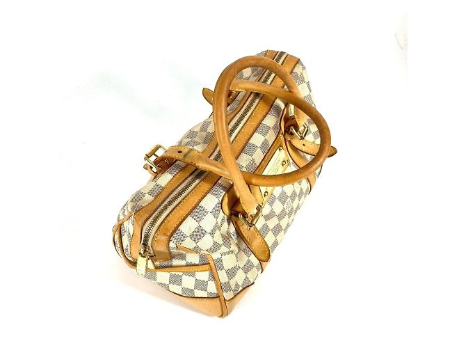 Borsa Tote Louis Vuitton Damier Azur Berkeley PM Bianco - vista 4