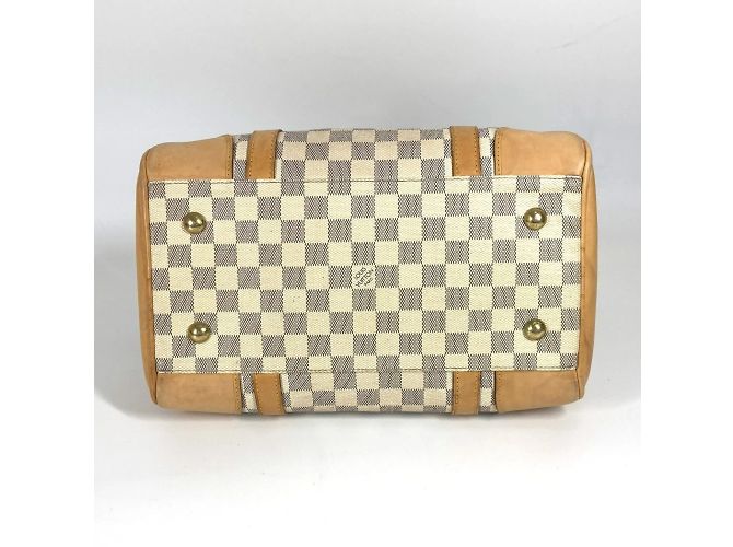Borsa Tote Louis Vuitton Damier Azur Berkeley PM Bianco - vista 8
