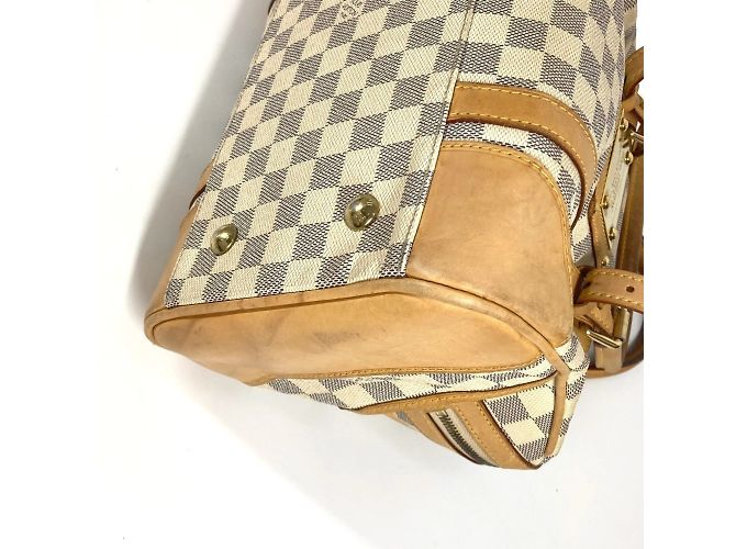 Borsa Tote Louis Vuitton Damier Azur Berkeley PM Bianco - vista 9