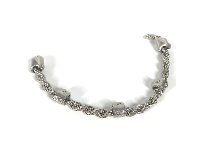 Bracciale charm in argento Louis Vuitton - vista 3