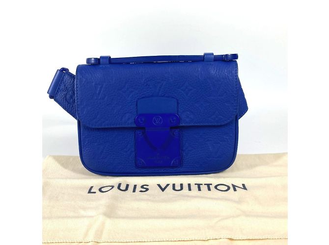 Borsa Sling S Rock in Taurillon Monogram Louis Vuitton Blu - vista 15