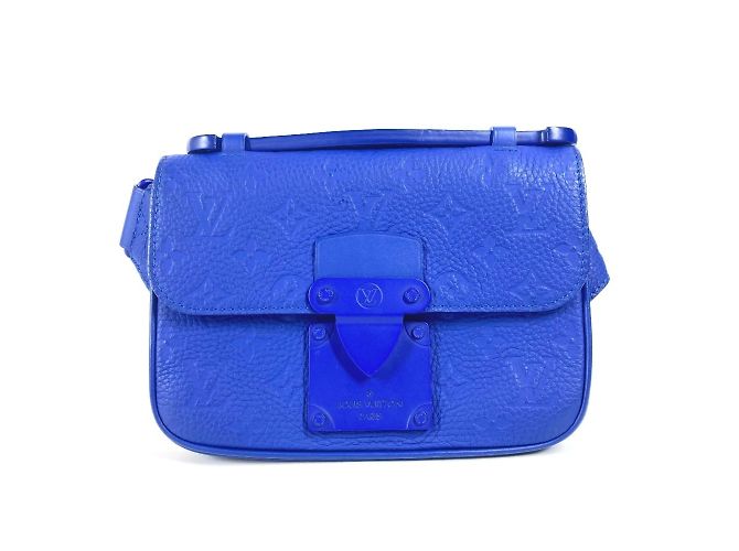 Borsa Sling S Rock in Taurillon Monogram Louis Vuitton Blu - vista 2