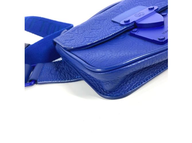 Borsa Sling S Rock in Taurillon Monogram Louis Vuitton Blu - vista 8