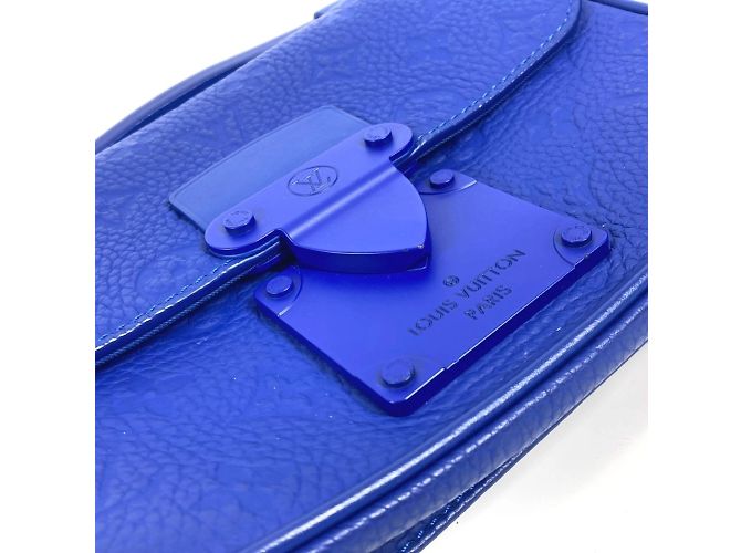 Borsa Sling S Rock in Taurillon Monogram Louis Vuitton Blu - vista 9