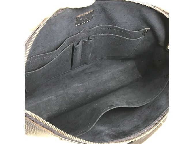 Sac Porte Document Jour Epi Louis Vuitton Bleu Marine - vue 12