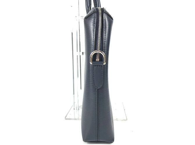 Sac Porte Document Jour Epi Louis Vuitton Bleu Marine - vue 3